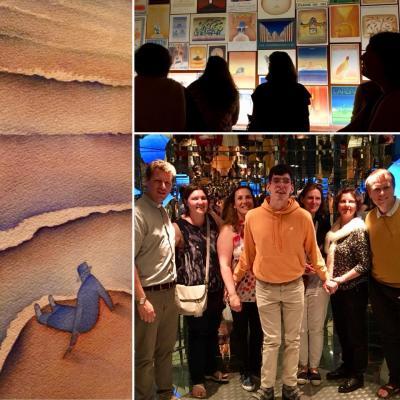 Visite du musée Folon avec l'Essentiel